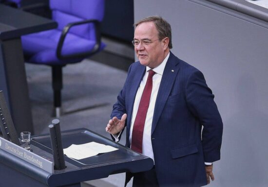 Laschet und Vogel werben für Schwarz-Gelb
