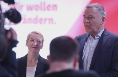 Linken-Chefs bezeichnen Merz als "Trump-light"