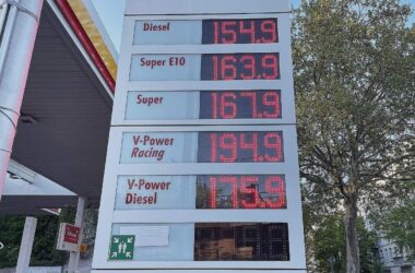Preise für Benzin und Diesel sinken vor Feiertag