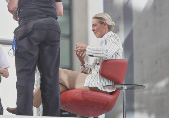 Protestgruppe bewertet Störaktion bei Weidel-Interview als Erfolg