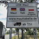 Weniger mautpflichtige Lkws auf Autobahnen