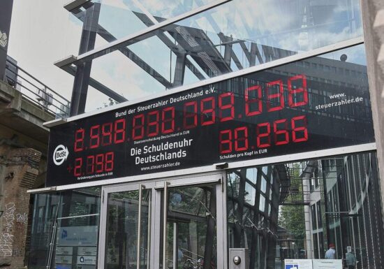 Öffentliche Schulden im dritten Quartal um 2,1 Prozent gestiegen