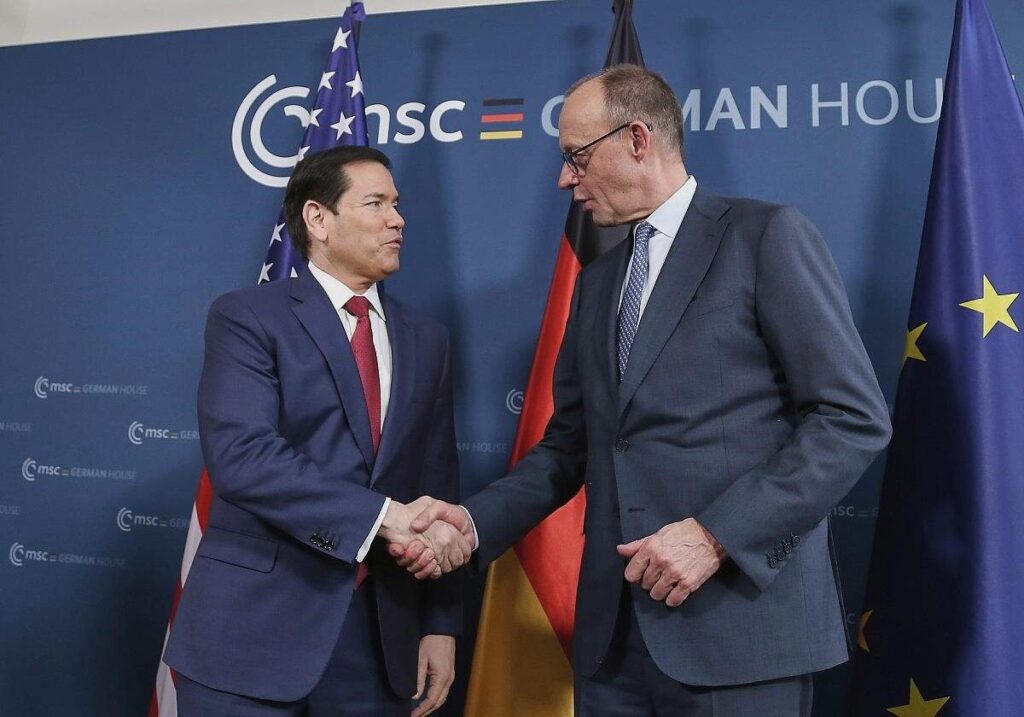 Merz mit US-Außenminister zusammengetroffen