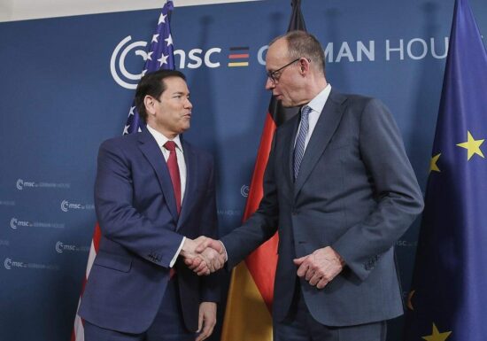 Merz mit US-Außenminister zusammengetroffen