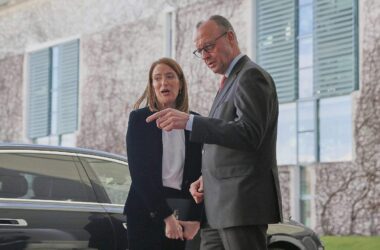 Merz spricht mit EU-Parlamentspräsidentin über Europäischen Rat