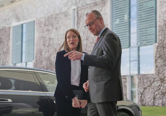 Merz spricht mit EU-Parlamentspräsidentin über Europäischen Rat