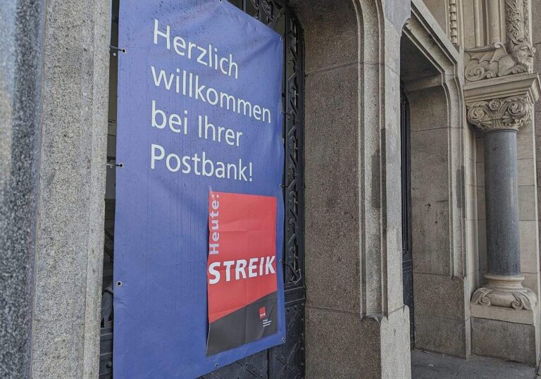 Verdi weitet Warnstreiks bei Deutscher Telekom und Postbank aus