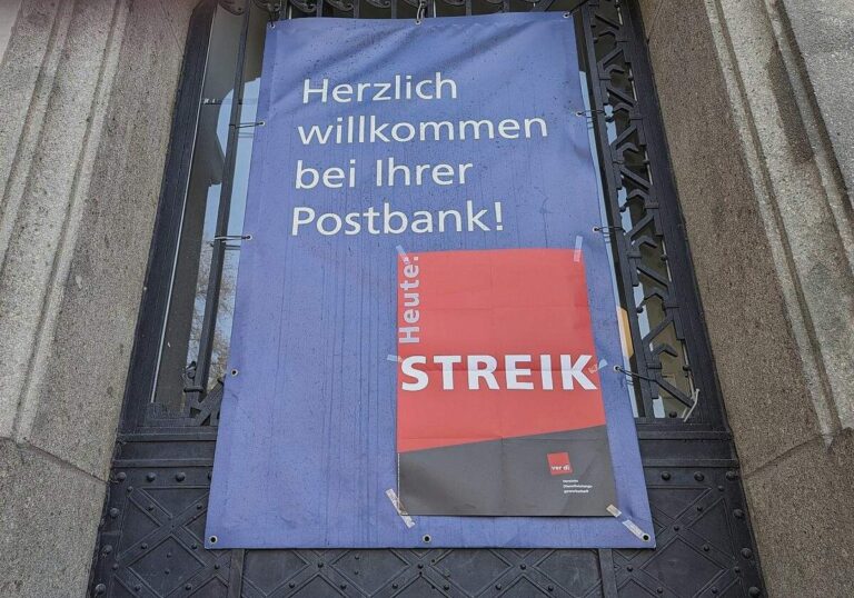 Verdi kündigt weitere Streiks bei der Postbank an