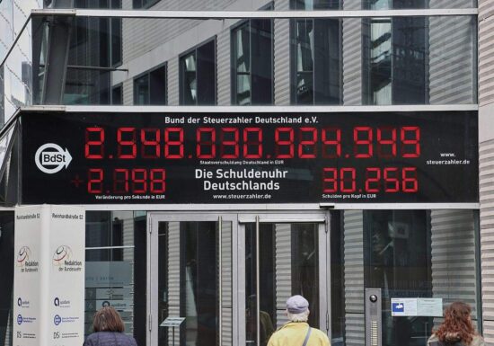 Öffentliche Schulden im ersten Quartal um 2,4 Prozent gestiegen
