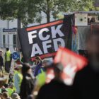 Massive Proteste gegen AfD-Parteitag in Erfurt