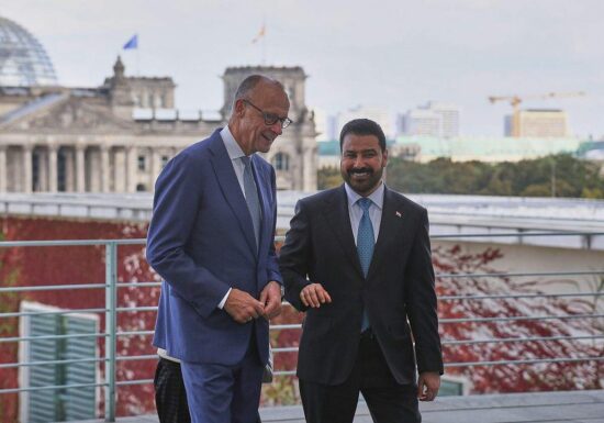Merz und al-Zaidi wollen engere wirtschaftliche Zusammenarbeit