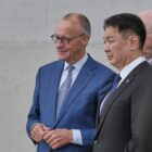 Mongolischer Präsident im Kanzleramt empfangen