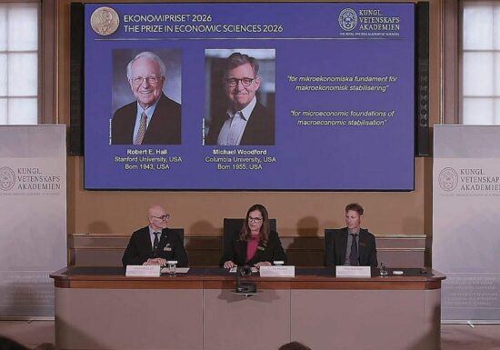 Wirtschaftsnobelpreis geht an US-Ökonomen Hall und Woodford
